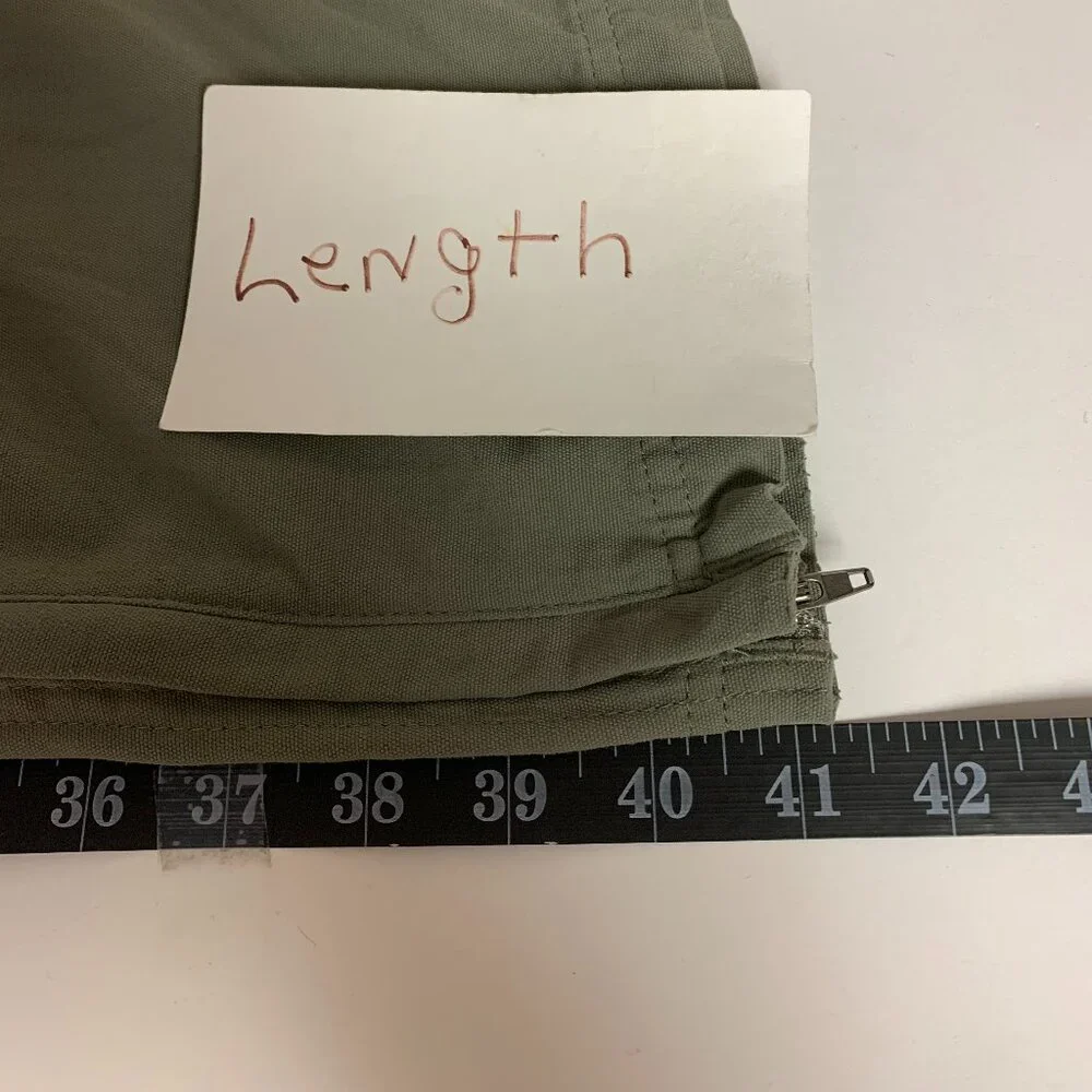 Columbia Mens Pants Size 38W Green Zip Off Legs Gorpcore Rugged Utility Hiking